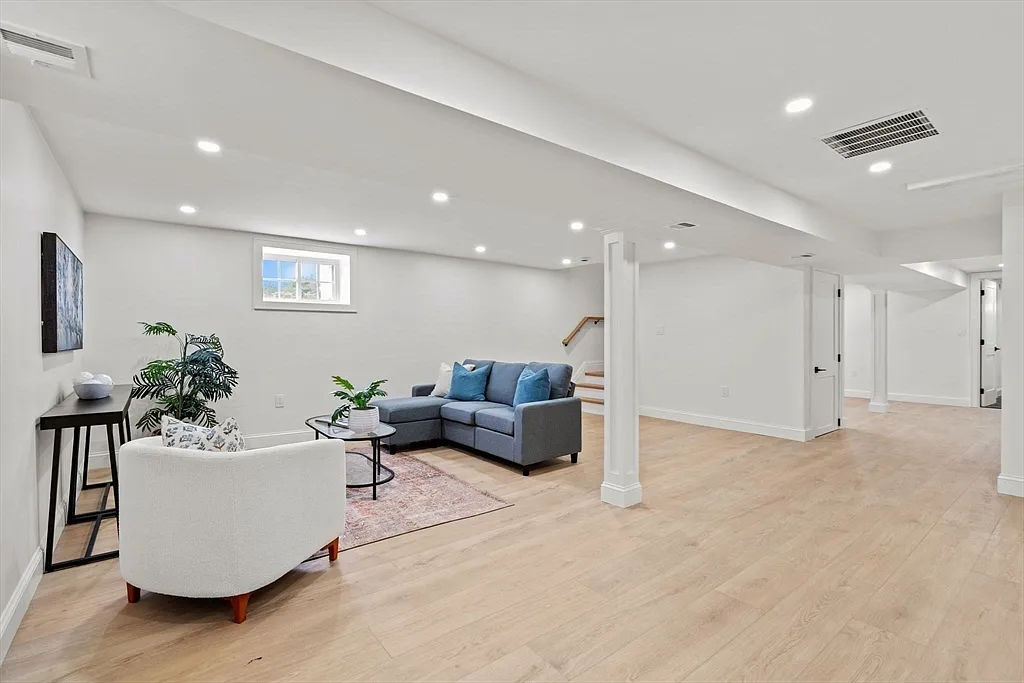 Finished basement renovation